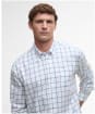Men's Barbour Deepfell Regular Tattersal Shirt - Mallard Green