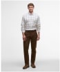 Men's Barbour Deepfell Regular Tattersal Shirt - Fired Brick