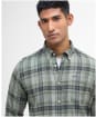 Men's Barbour Ashroad Tailored Checked Shirt - Thyme