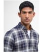 Men's Barbour Whernside Tailored Checked Shirt - Navy
