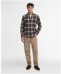 Men's Barbour Whernside Tailored Checked Shirt - Olive