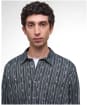 Men's Barbour Alston Relaxed Jacquard Shirt - Navy