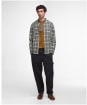 Men's Barbour Mosswood Tailored Checked Shirt - Grey Marl
