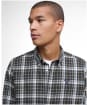 Men's Barbour Mosswood Tailored Checked Shirt - Olive