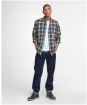 Men's Barbour Mosswood Tailored Checked Shirt - Olive