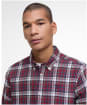 Men's Barbour Mosswood Tailored Checked Shirt - Red
