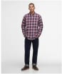 Men's Barbour Mosswood Tailored Checked Shirt - Red