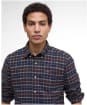 Men's Barbour Haddington Tailored Tartan Shirt - Midnight Oak Tartan