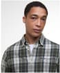Men's Barbour Sillwith Tailored Checked Shirt - Navy