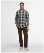 Men's Barbour Sillwith Tailored Checked Shirt - Navy