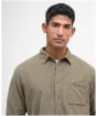 Men's Barbour Bramside Relaxed Cord Shirt - Olive