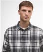 Men's Barbour Chopford Relaxed Checked Shirt - Charcoal