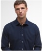 Men's Barbour Runnymede Tailored Micro Cord Shirt - Navy