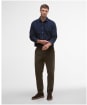Men's Barbour Runnymede Tailored Micro Cord Shirt - Navy