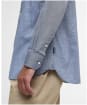Men's Barbour Elmfield Jacquard Tailored Shirt - Navy