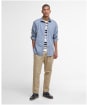 Men's Barbour Elmfield Jacquard Tailored Shirt - Navy