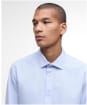 Men's Barbour Throckley Pin Point Oxford Tailored Shirt - Sky