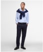 Men's Barbour Throckley Pin Point Oxford Tailored Shirt - Sky