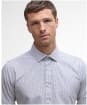 Men's Barbour Carlton Tattersall Tailored Shirt - Navy