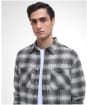 Men's Barbour International Ashby Ombre Shirt - Black