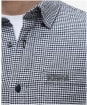 Men's Barbour International Watson Houndstooth Shirt - Black
