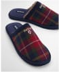 Men's Barbour Everitt Tartan Mule Slipper - Winterberry Tartan