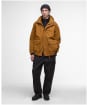 Men's Barbour Re-Engineered Hooded Wading Spey Showerproof Jacket - Bronze Brown