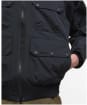 Men's Barbour Re-Engineered Hooded Showerproof Flight Bedale Jacket - Black