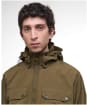 Men's Barbour Re-Engineered Hooded Showerproof Flight Bedale Jacket - Beech