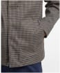 Men's Barbour Check Short Lorden Showerproof Jacket - Stone / Navy Check