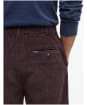Men's Barbour Stretch Cord Relaxed Fit Trouser - Dark Oak