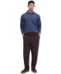 Men's Barbour Stretch Cord Relaxed Fit Trouser - Dark Oak