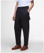 Men's Barbour Harton Relaxed Slub Trouser - Dark Navy
