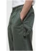 Men's Barbour Harton Relaxed Slub Trouser - Thyme
