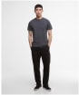 Men's Barbour International Small Logo Tee - Asphalt