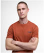 Men's Barbour International Small Logo Tee - Dark Ginger