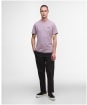 Men's Barbour International Small Logo Tee - Elderberry