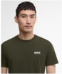 Men's Barbour International Small Logo Tee - Sage / White