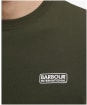 Men's Barbour International Small Logo Tee - Sage / White
