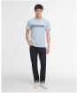 Men's Barbour Logo Tee - Mineral Blue