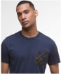 Men's Barbour Arnside Tartan Pocket T-Shirt - Navy