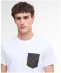 Men's Barbour Arnside Tartan Pocket T-Shirt - White