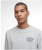 Men's Barbour Pointer Long Sleeve Graphic T-Shirt - Grey Marl