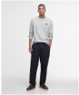 Men's Barbour Pointer Long Sleeve Graphic T-Shirt - Grey Marl