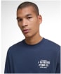 Men's Barbour Pointer Long Sleeve Graphic T-Shirt - Navy