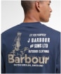 Men's Barbour Pointer Long Sleeve Graphic T-Shirt - Navy