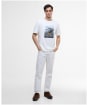 Men's Barbour International Port T-Shirt - Whisper White