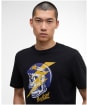 Men's Barbour International Flash Graphic T-Shirt - Black