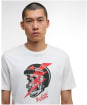 Men's Barbour International Flash Graphic T-Shirt - Whisper White