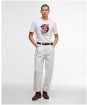 Men's Barbour International Flash Graphic T-Shirt - Whisper White